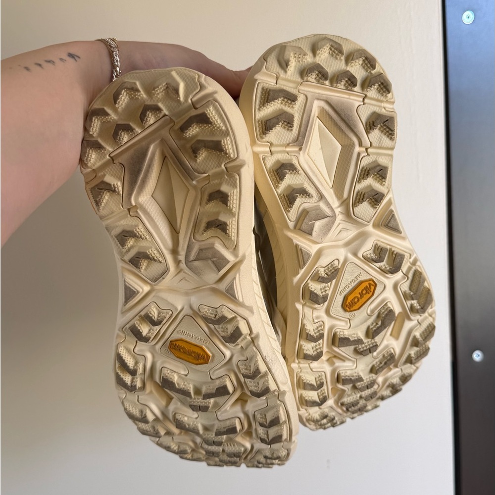 Hoka Women's Cream/White Lightweight Sneakers - Picture 5 of 6